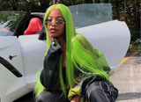 Green Straight Wig