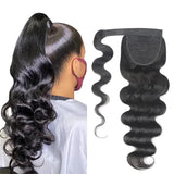 Human Hair Body wave Ponytail