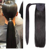 Human Hair Straight Ponytail