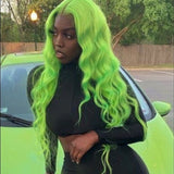 Green Curly Wig