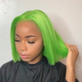 Green Bob Wig